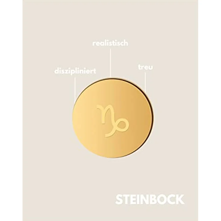 GD GOOD.designs Sternzeichen Kette Gold 18 Karat, wasserfest, vergoldete Edelstahl-Halskette mit individuell einstellbarem Horoskop Anhänger für Damen – Bild 2
