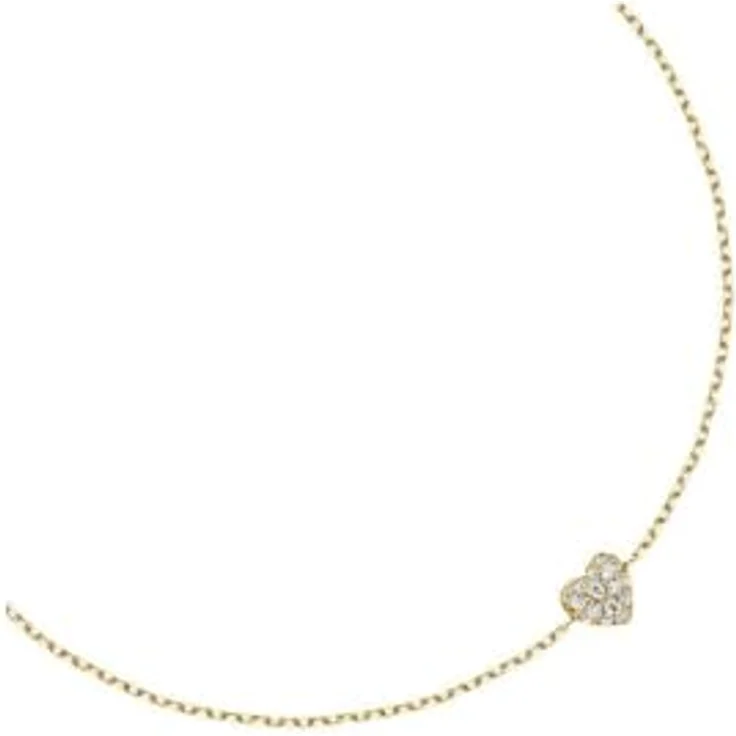 FAVS Damen-Armband 375er Gelbgold mit 17 Zirkonia, One Size – Bild 2