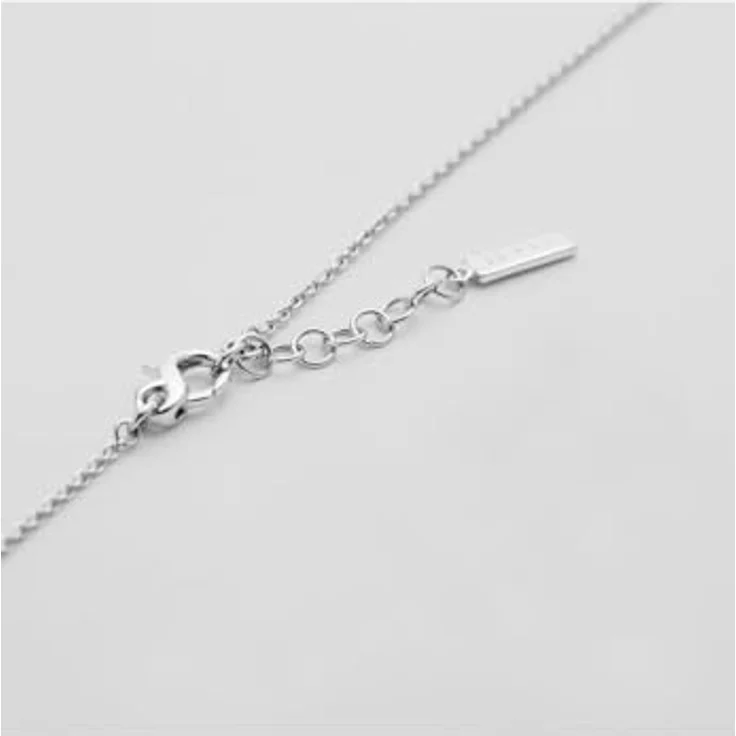 JETTE Damen-Halskette 925er Silber, recycelte Zirkonia, One Size, Silber – Bild 2