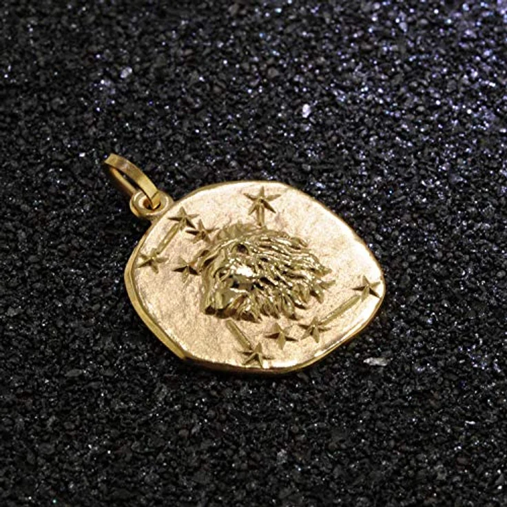 trendor Sternzeichen-Anhänger Löwe 333 Gold, 16 mm, Echtgold, für Damen, Herren und Kinder, Geschenk-Box, 08725-08 – Bild 3