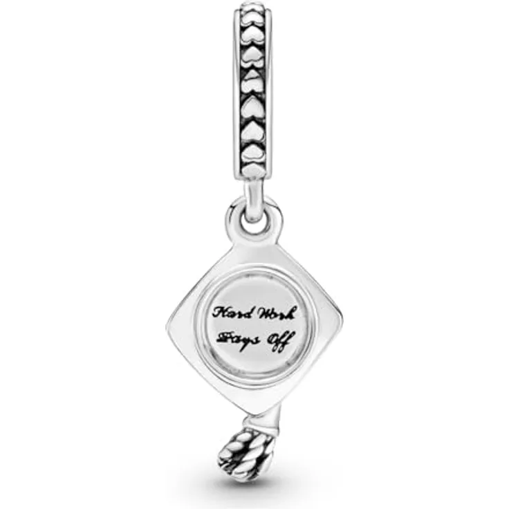 PANDORA Perle 791892, Charm-Anhänger Birrette aus Sterling Silber, Einheitsgröße für Damen