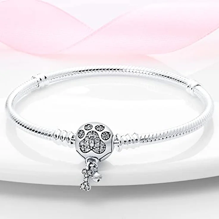 TINSLO Damen Armband 925 Sterling Silber, Herz Verschluss Schlangen Gliederarmband, elegantes Schmuckstück für Frauen, perfektes Geschenk zu Valentinstag, Muttertag, Geburtstag und Weihnachten – Bild 2