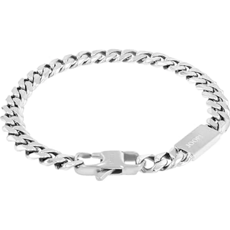 JOOP! Herren Armband Edelstahl, 21 cm, Silber, mit Karabinerverschluss, in Schmuck Geschenk Box, 2026989 – Bild 4