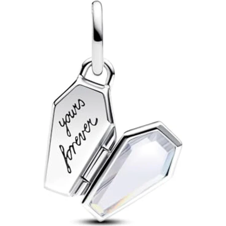 PANDORA Moments Glow-in-the-Dark Sarg Charm, aus Sterling Silber mit Zirkonia, kompatibel mit ME und Moments, 794058C01 – Bild 3