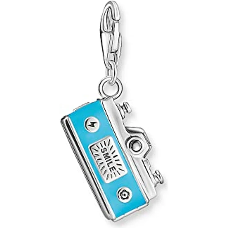THOMAS SABO Charm-Anhänger Retro Kamera, recyceltes 925 Sterlingsilber, Charm Club Anhänger mit Karabinerhaken – Bild 2