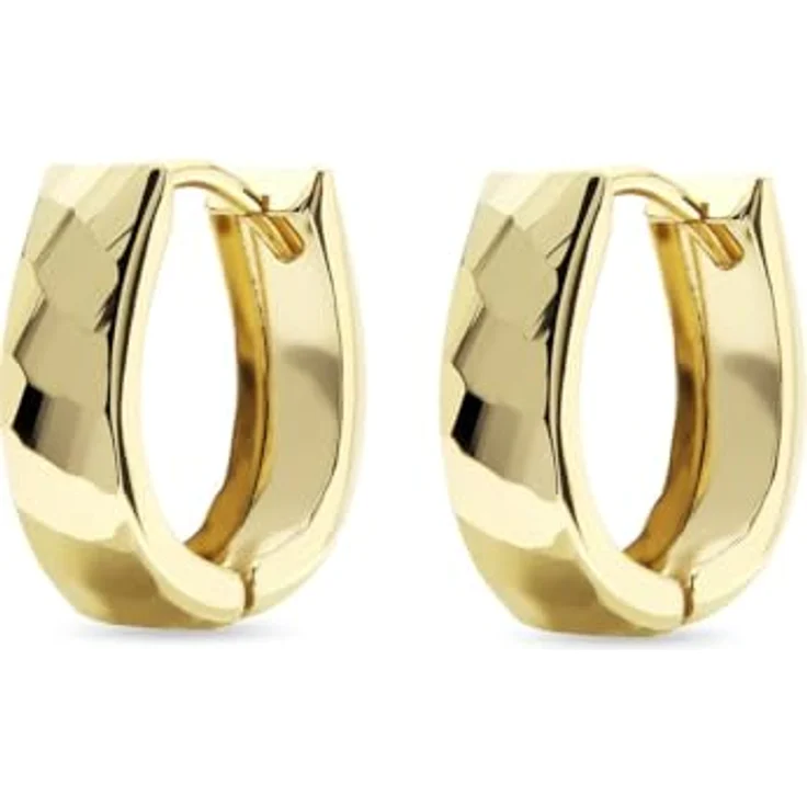 CHRIST Damen-Creolen 585er Gelbgold, zeitloses Design, One Size – Bild 1