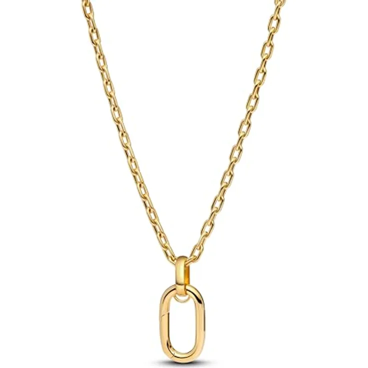PANDORA ME Gliederhalskette aus Sterling Silber mit 14 Karat vergoldeten großen Gliedern, 70 cm, kompatibel mit ME Anhängern, 364083C00-70 – Bild 1