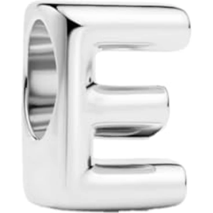 Anduonie Charms Buchstabe Charm Anhänger Silber 925, Roter Bead Charm für europäische Armbänder und Halsketten, Größe 4.5mm~5.0mm, für Frauen (E) – Bild 1