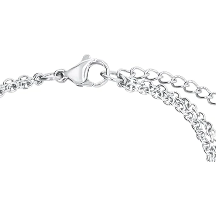 s.Oliver Damenarmband mit Infinity Anhänger, Edelstahl und silberfarbenen Glasperlen, Längenverstellbar 16-20 cm – Bild 3