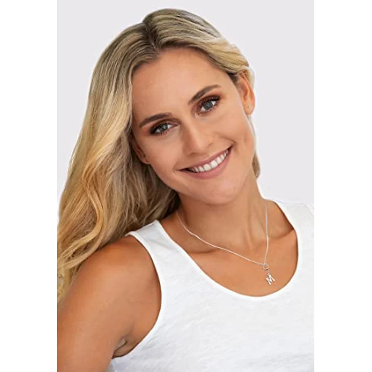 Nenalina Buchstabe M Karabiner Charm Anhänger aus 925 Sterling Silber für Bettelarmband, vielseitig einsetzbar, Geschenkidee für Frauen – Bild 5