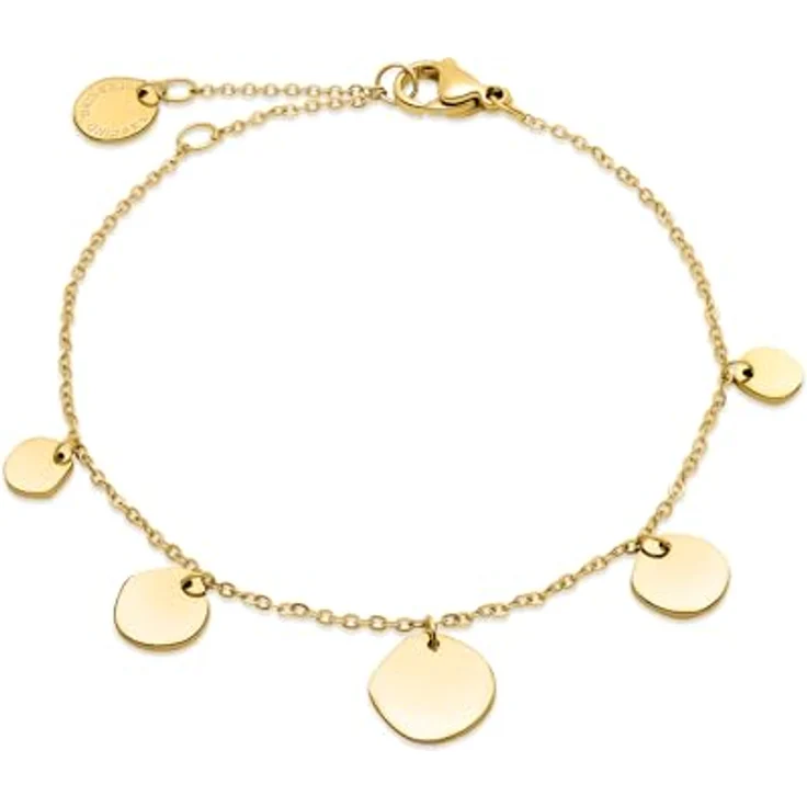 Liebeskind Berlin Armband LJ-1659-B-21, Edelstahl in IP Gold, 21 cm mit Karabinerverschluss – Bild 1