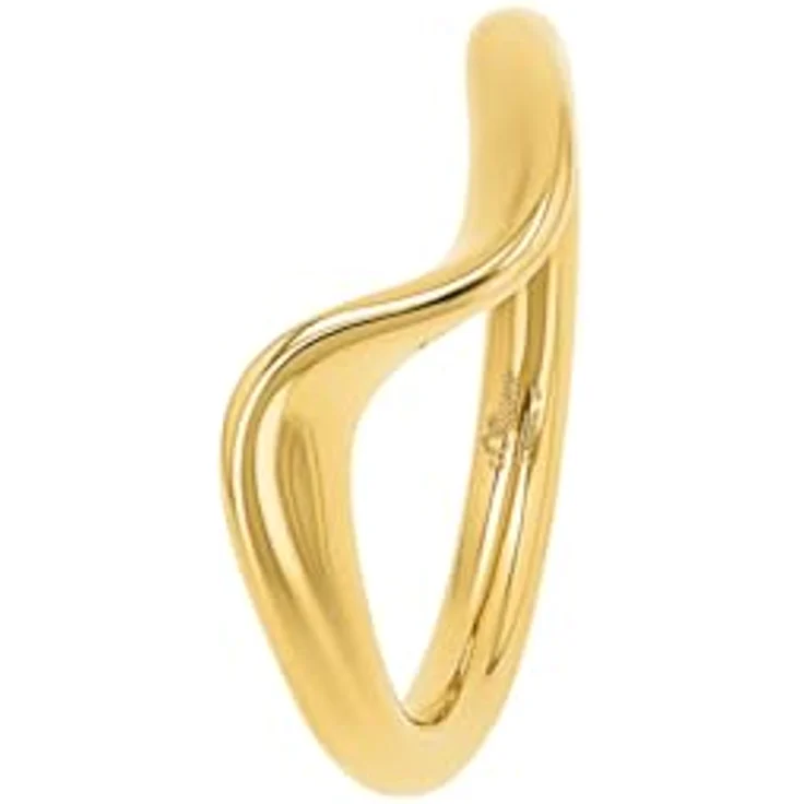 s.Oliver Damenring aus Edelstahl in Gold, 9 mm breit, inkl. Schmuck Geschenkbox, 2037964 – Bild 2