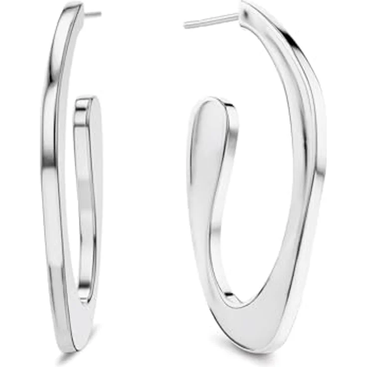 Calvin Klein Creolen Damen HARMONIOUS CONNECTION, Edelstahl mit Kristallen, 40 mm, modernes Design – Bild 1