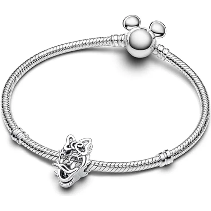 PANDORA Disney Daisy Duck Charm, Offen gearbeiteter Bead aus Sterling-Silber, kompatibel mit Moments, Maße: 7,1 x 13,9 x 7,4 mm, 793910C00 – Bild 3