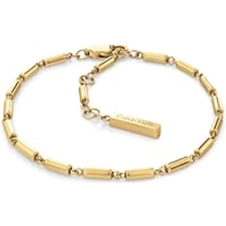 Calvin Klein CK STACKED Damen-Armband-Set aus Edelstahl mit Gelbgold-Beschichtung, 3-teilig, verstellbare Größen – Bild 3