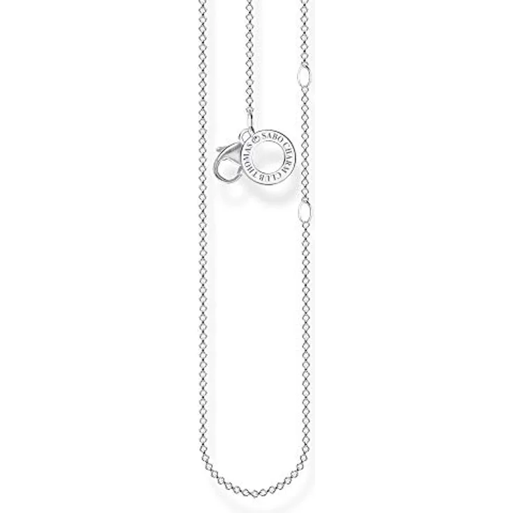 THOMAS SABO Charm-Kette 925 Sterlingsilber, Damen-Halskette mit Karabinerverschluss, vielseitig kombinierbar