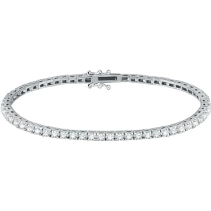 CHRIST Damen-Armband 750er Weißgold mit 62 Diamanten, One Size – Bild 1