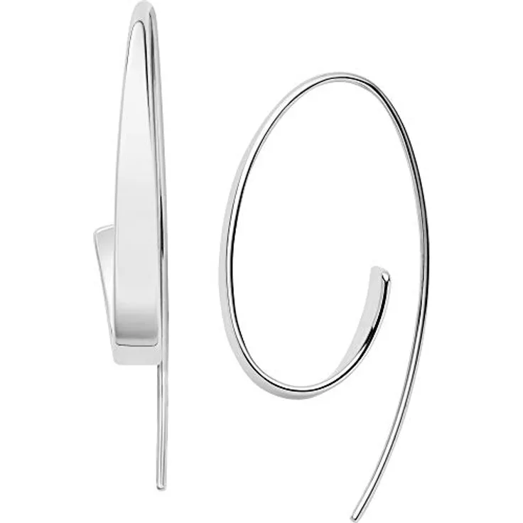 Skagen Ohrhänger SKJ1077040, Edelstahl, 39 mm Tragelänge, silberfarben, poliert, in Geschenkbox