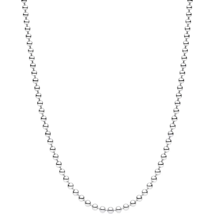 PANDORA Damen-Halskette Kugelkette Silber 50 cm mit Karabinerverschluss, 394452C00-50 – Bild 1