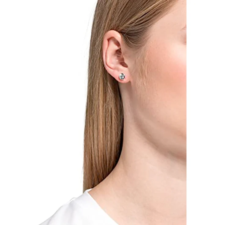 JOOP! Paar Ohrstecker 2031005, Ohrschmuck aus rhodiniertem 925 Sterling Silber mit Zirkonia, Made in Germany – Bild 5