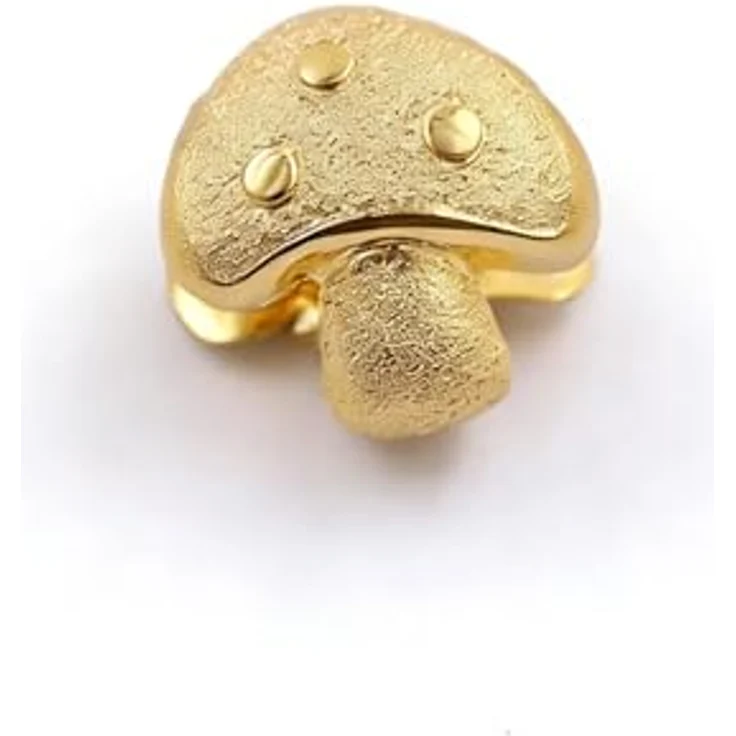 Anduonie 925 Silber Charms Anhänger mit Gold Stopper, roter Pilz Charm für europäische Armbänder und Halsketten – Bild 1
