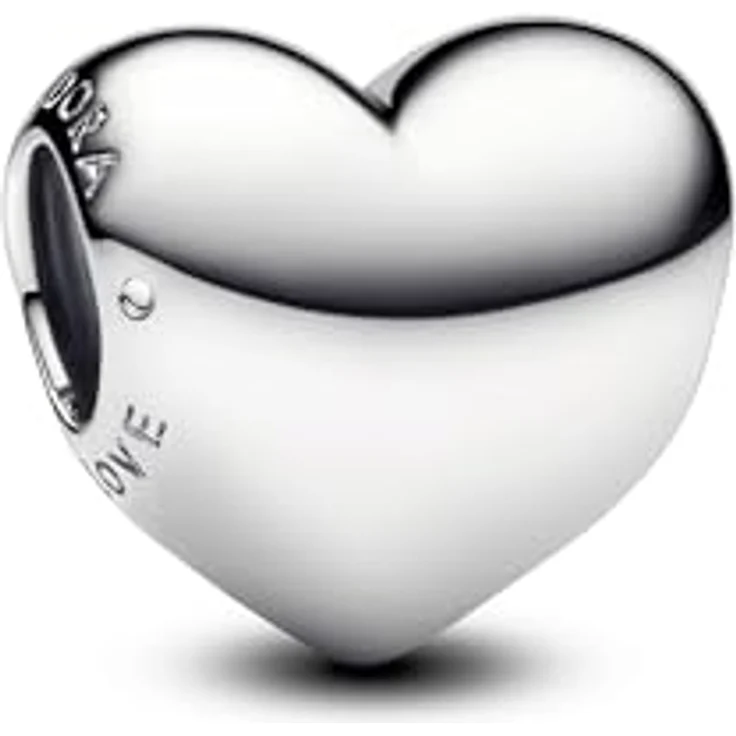 PANDORA Moments Be Love Gravierbares Herz Charm aus Sterling Silber, personalisierbares Schmuckstück für Moments Armbänder, 793439C00 – Bild 1