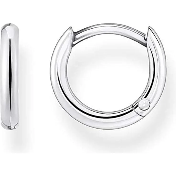 Thomas Sabo Einzel-Creole Classic, 925 Sterling Silber, kombinierbar, silber