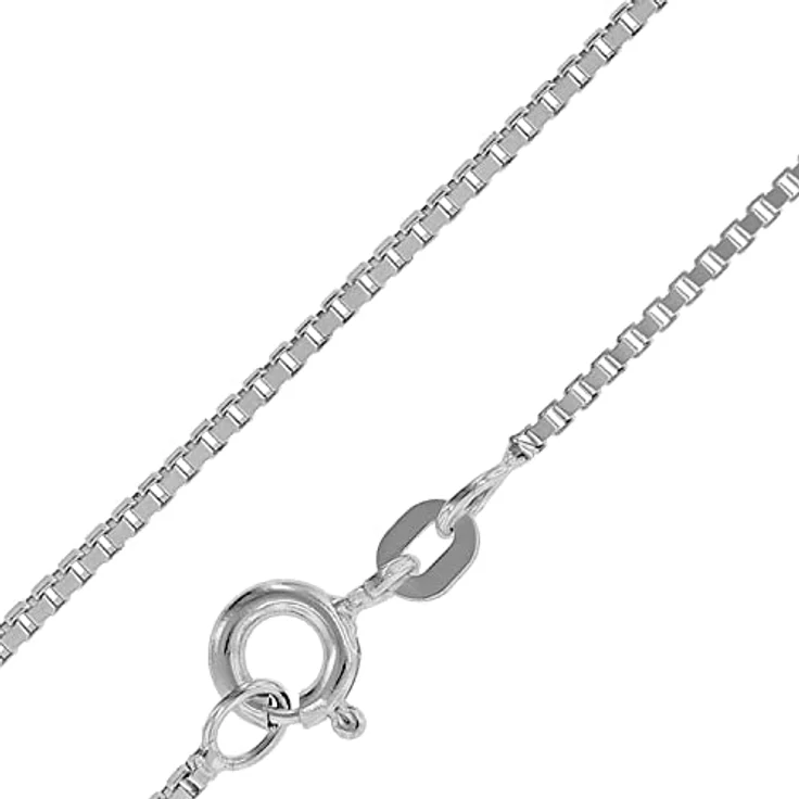 trendor Venezianer Kette 925 Silber, feine Halskette ohne Anhänger, Stärke 0,9 mm, 36-80 cm, poliert, anlaufgeschützt, Made in Germany – Bild 1