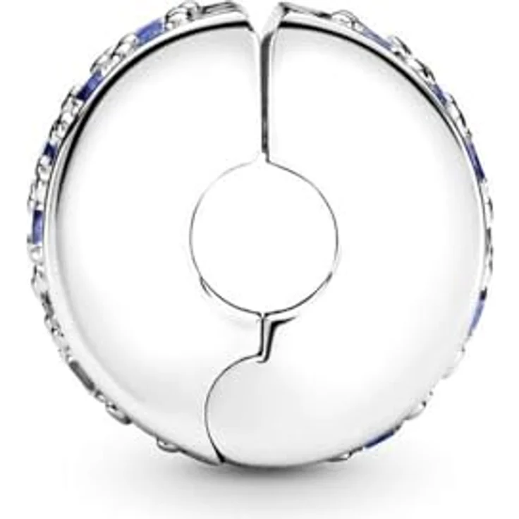 PANDORA Damen Charm Clip 791817NSBMX, Blauer Pavé-Glanz aus 925er Sterling Silber mit Cubic Zirkonia, Sommerkollektion 2017 – Bild 3