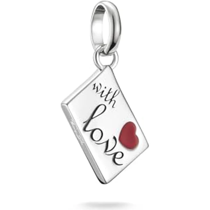 Thomas Sabo Charm Club Connect Charm-Anhänger Liebesbrief aus recyceltem 925 Silber mit Öse, geschw. Kaltemail CC1268-664-10 – Bild 1