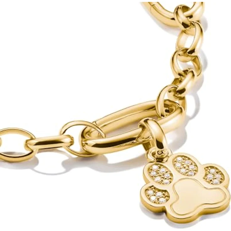 Thomas Sabo Charm Club Connect Charm-Anhänger Pfote, 18k vergoldet, recyceltes 925 Silber mit Steinen, CC1259-414-14 – Bild 2