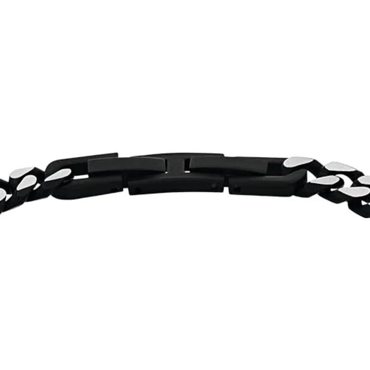 Amor Unisex Armband Edelstahl, 19+2 cm, Silber mit Klappverschluss, in Schmuck Geschenk Box, 2037352 – Bild 3