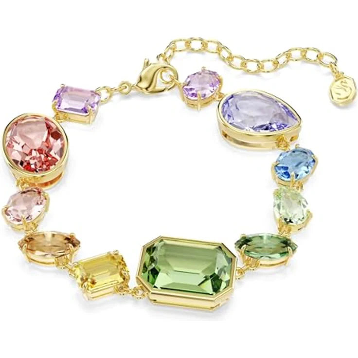 Swarovski Gema Armband, Mehrfarbig mit verschiedenen Schliffen und 18K Goldbeschichtung – Bild 1