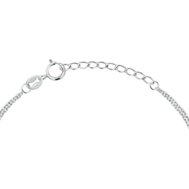 CHRIST Armband 89084555, 925er Silber mit rosévergoldeten Anhängern, anpassbarer Federringverschluss – Bild 5