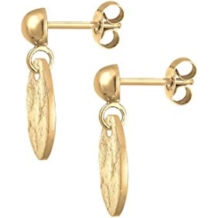 Elli Ohrhänger Plättchen Gehämmert, Vintage Antik Look in 925 Sterling Silber, anlaufgeschützt, handgefertigt – Bild 3