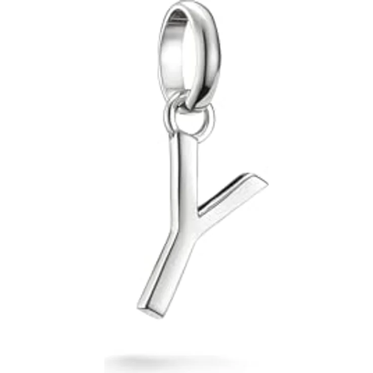 Thomas Sabo Charm Club Connect Charm-Anhänger Buchstabe Y, Recyceltes 925 Silber mit filigraner Öse, flexible Tragevarianten – Bild 1