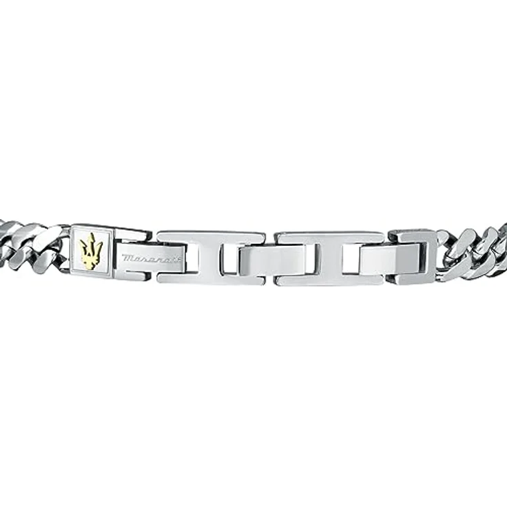 Maserati Iconic Herren Armband aus Edelstahl, IP YG, 22 cm mit Clipverschluss – Bild 3