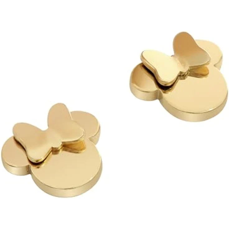 Disney Ohrstecker E600180YL-B-CS, Klassische Ohrringe mit elegantem Design, gelb – Bild 4