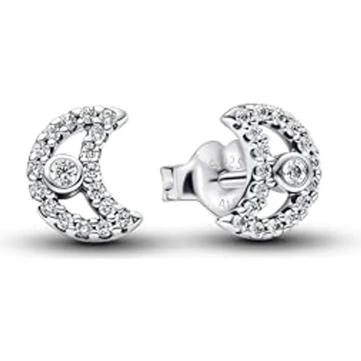 Pandora Ohrstecker Moments 294257C01, elegante Ohrstecker aus Sterlingsilber