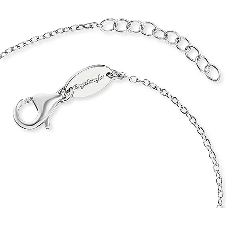 Engelsrufer Herzflügel Armband für Damen, 925er Sterlingsilber rhodiniert mit weißen Zirkonia, Länge 16 cm + 2 cm – Bild 3