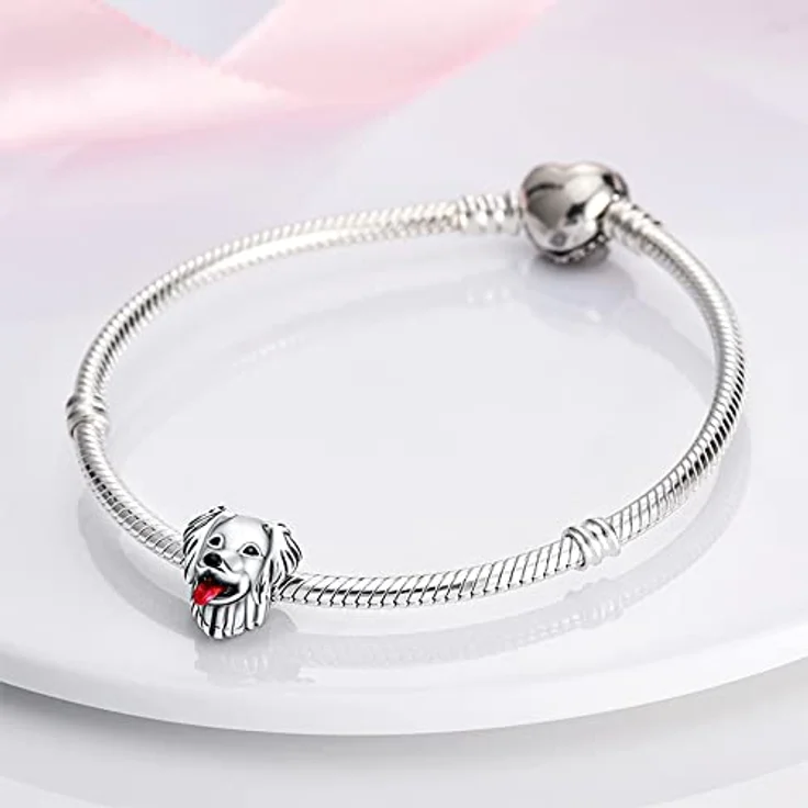 TINSLO Charm Anhänger B11, 925 Sterling Silber mit Zirkonia-Steinen, kompatibel mit Pandora Armband und Halskette für Frauen und Mädchen – Bild 2