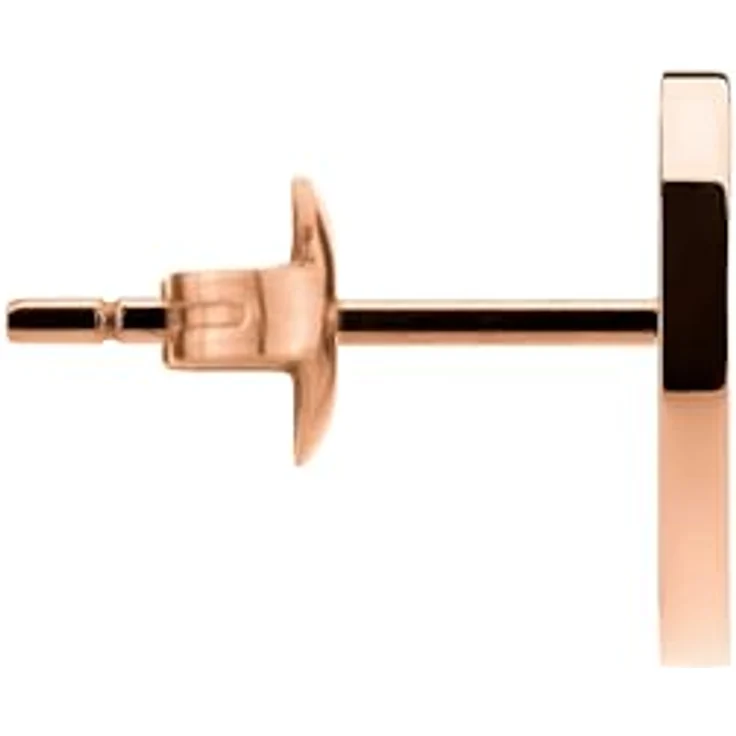 LIEBESKIND BERLIN Herzohrstecker, Damen-Ohrstecker aus rosévergoldetem Edelstahl, 11 mm mit Steckverschluss – Bild 4