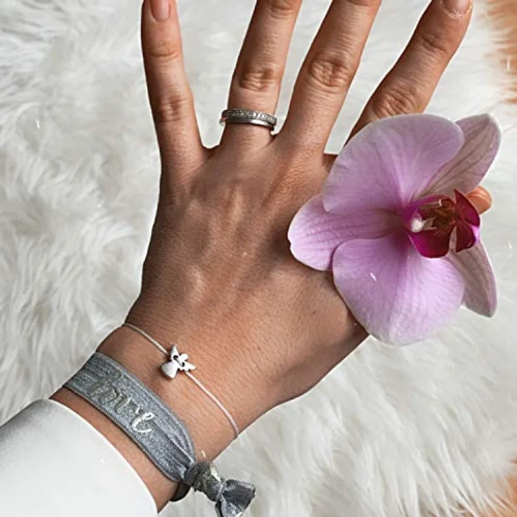 Selfmade Jewelry Schutzengel Armband Silber, Größenverstellbares Armkettchen für Mädchen & Frauen, inkl. Geschenkverpackung, handgemacht in Deutschland – Bild 5
