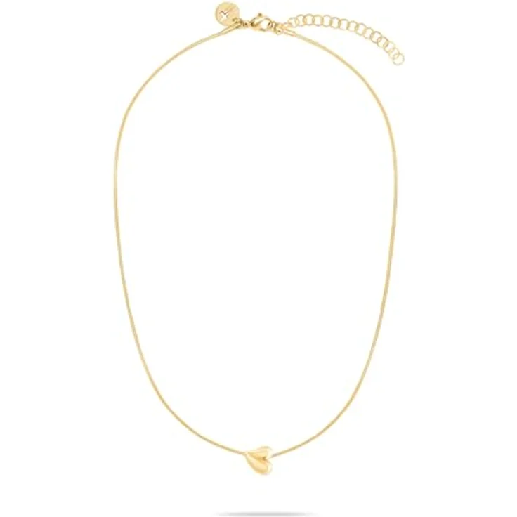 Tamaris Necklace, Kette mit organischem Herz aus Edelstahl IP Gold, verstellbar bis 45 cm, wasserfest & hautfreundlich – Bild 2