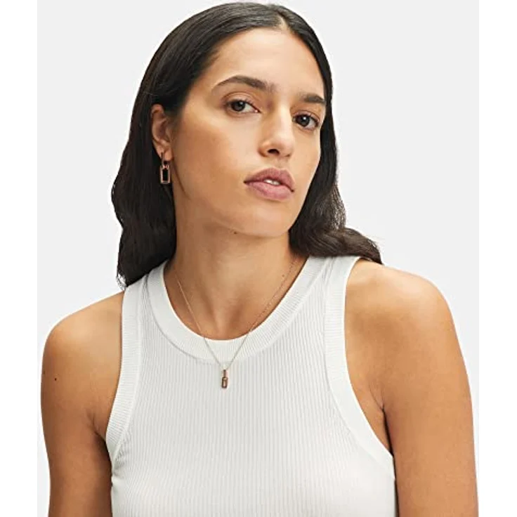 LIEBESKIND BERLIN Damen Kette aus Edelstahl, 40+5 cm, moderne Link-Chain Details, Karabinerverschluss – Bild 3