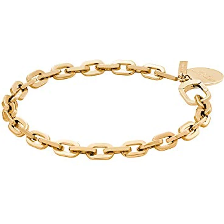 Liebeskind Armband LJ-0417-B-21, Edelstahlarmband mit Karabinerverschluss, 21 cm Länge, Anhänger 1,5 cm