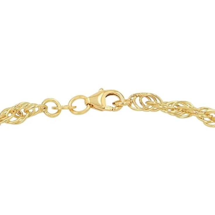 Amor Damen Armband 375er Gold, 19 cm, Kordelkette mit Karabinerverschluss, 3,7 mm, Schmuck Geschenk Box, 2014488 – Bild 3