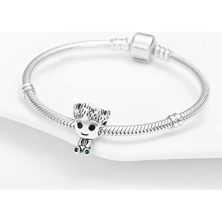 TINSLO Charm Anhänger 925 Sterling Silber, Zirkonia-Steine, kompatibel mit Pandora Armbändern und Halsketten, geeignet für Frauen und Mädchen – Bild 2