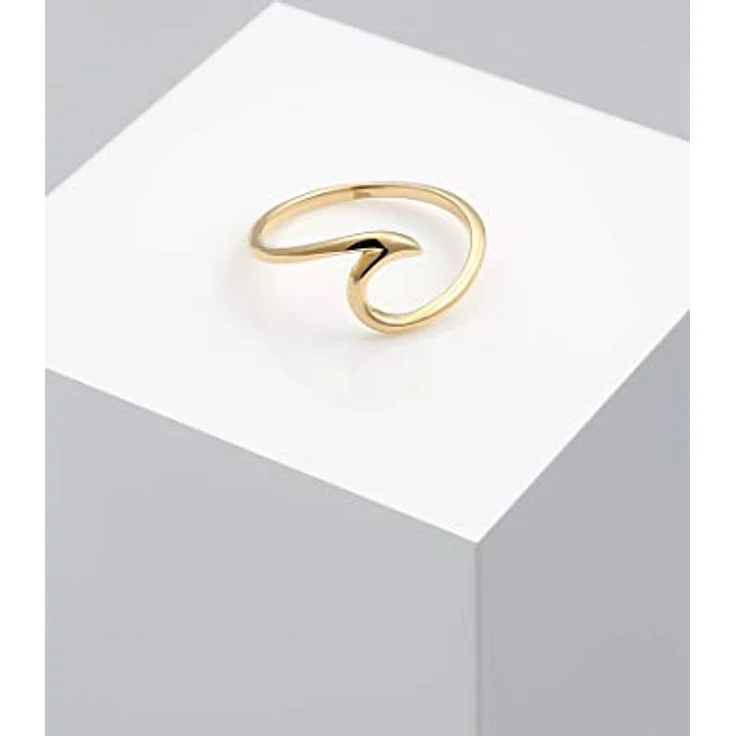 Elli Wellenring Damen, 925 Sterling Silber vergoldet, maritim, handgefertigt – Bild 5