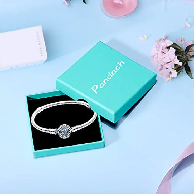 Pandach Damen Armband 925 Sterling Silber, Schlangen-Gliederarmband für Valentinstag, Geburtstags- und Weihnachtsgeschenke – Bild 4